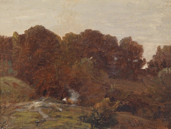Main Product Photo of Herbstlandschaft Painting by Ludwig Willroider