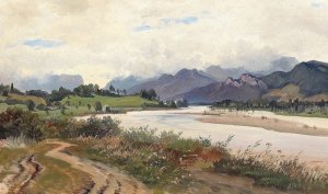 Motiv aus dem Salzburgischen by Ludwig Willroider Oil Painting