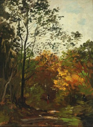 Wald by Ludwig Willroider Oil Painting