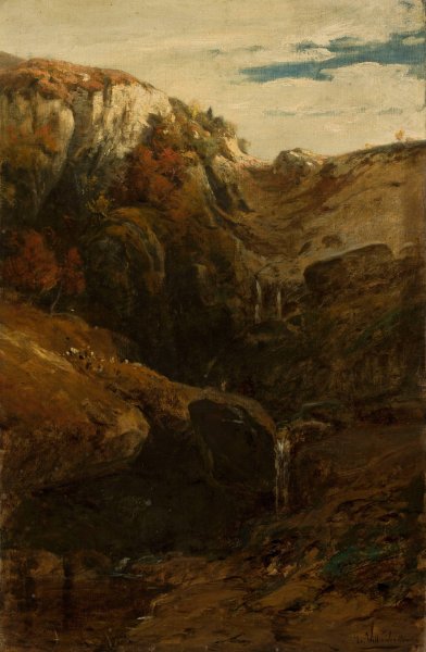 Main Product Photo of Waterfall Painting by Ludwig Willroider