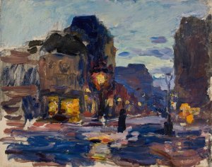Street in Paris by Ludwik De Laveaux Oil Painting