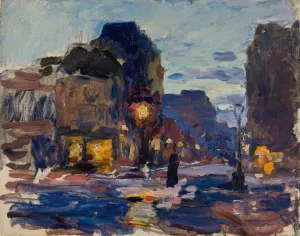 Street in Paris by Ludwik De Laveaux Oil Painting