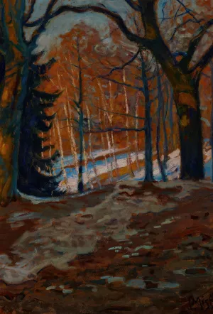 Stryjski Park in Lviv by Ludwik Misky Oil Painting