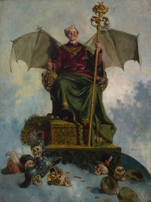Allegory of Satan by Ludwik Stasiak Oil Painting
