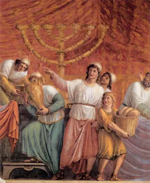 The Menorah by Luigi Ademollo Oil Painting