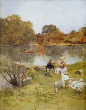 I Guardiani de Tacchini by Luigi Chialiva Oil Painting