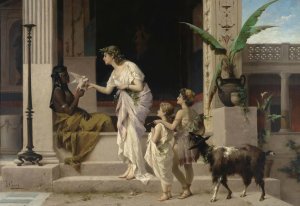 New Friends by Luigi Crosio Oil Painting