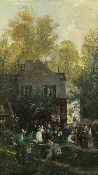 Main Product Photo of Au rendez-vous des canotiers  Painting by Luigi Loir