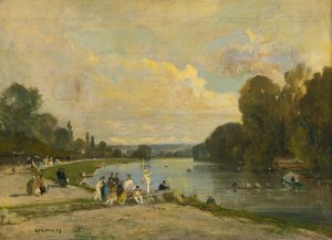 La Fete Nautique by Luigi Loir Oil Painting