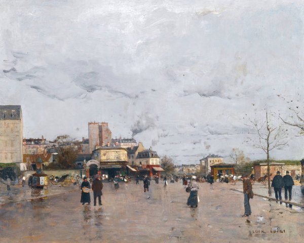 Main Product Photo of La Porte De Chatillon, Paris Painting by Luigi Loir