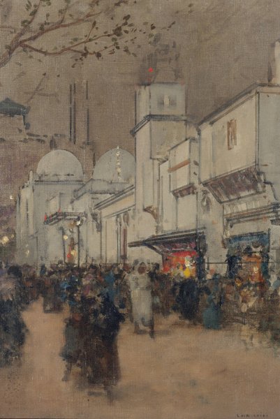 Main Product Photo of La rue des Nations, a l'Exposition Universelle de 1900  Painting by Luigi Loir