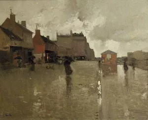 Le Boulevard sous la Pluie by Luigi Loir - Oil Painting Reproduction