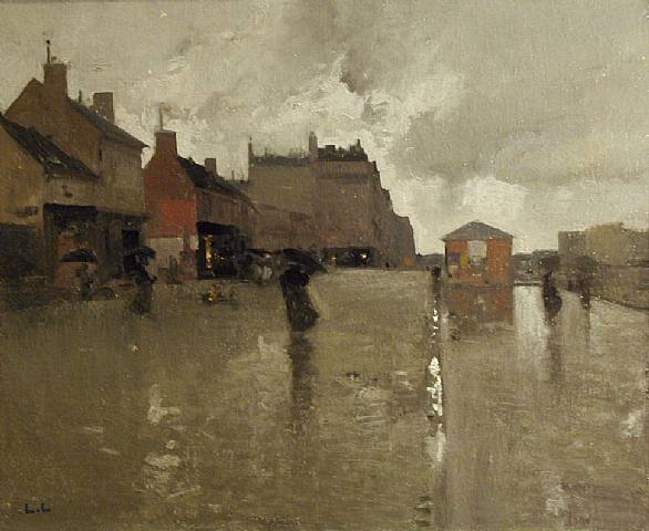 Main Product Photo of Le Boulevard sous la Pluie Painting by Luigi Loir