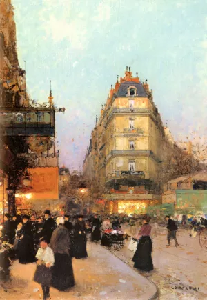 The Grand Boulevards by Luigi Loir - Oil Painting Reproduction