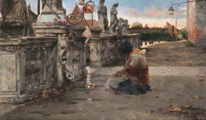 Prayer by Luigi Nono Oil Painting