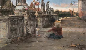 Prayer by Luigi Nono Oil Painting