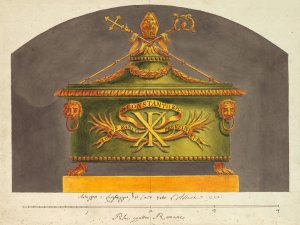 Sarcophagus for the Relic Oil painting by Luigi Righetti