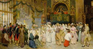 First Communion by Luis Alvarez Catala Oil Painting