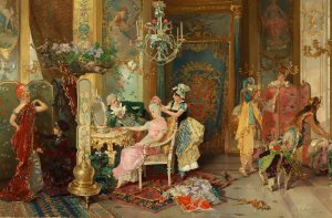 The Costume Ball by Luis Alvarez Catala Oil Painting