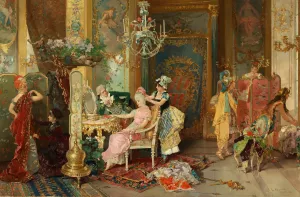 The Costume Ball by Luis Alvarez Catala Oil Painting