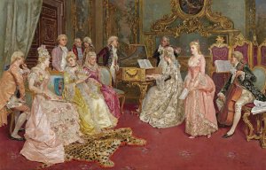 The Recital by Luis Alvarez Catala Oil Painting