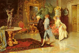 The Unveiling by Luis Alvarez Catala Oil Painting