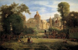 The Collegiate Church of Guadalupe by Luis Coto Oil Painting