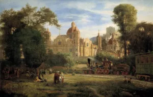 The Collegiate Church of Guadalupe by Luis Coto Oil Painting