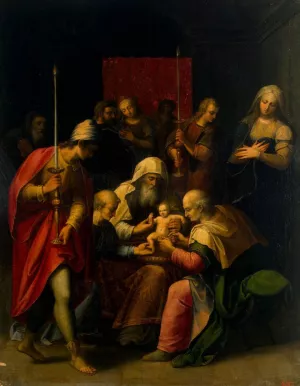 Circumcision Oil painting by Luis De Carbajal