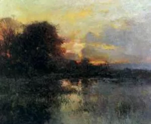 Atardecer by Luis Graner - Oil Painting Reproduction