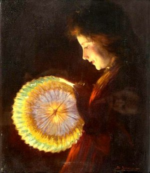 Farolillo by Luis Graner Oil Painting