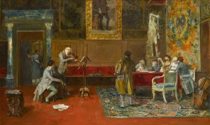 The Recital by Luis Jimenez Aranda Oil Painting