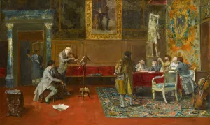 The Recital by Luis Jimenez Aranda Oil Painting