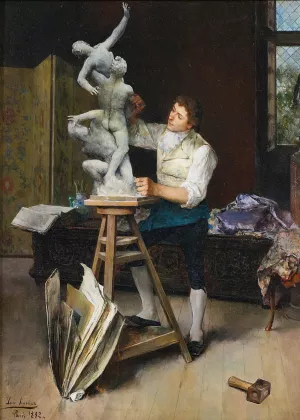 The Sculptor by Luis Jimenez Aranda Oil Painting
