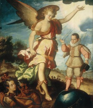 The Guardian Angel by Luis Juarez Oil Painting