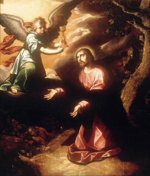 The Prayer in the Garden by Luis Juarez Oil Painting