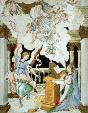 The Annunciation by Luis Lagarto Oil Painting