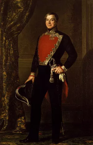 Portrait of Don Francisco Ignacio de Monserrat by Luis Lopez y Piquer Oil Painting