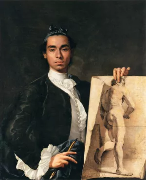 Portrait of the Artist by Luis Melendez Oil Painting