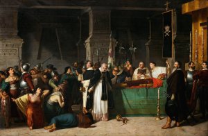 The Funerals of Inca Atahualpa by Luis Montero Oil Painting