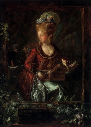 Maria de las Nieves Micaela Fourdinier Oil painting by Luis Paret y Alcazar