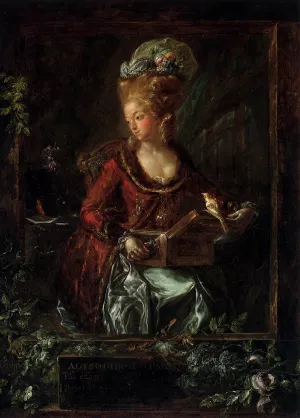 Maria de las Nieves Micaela Fourdinier by Luis Paret y Alcazar - Oil Painting Reproduction