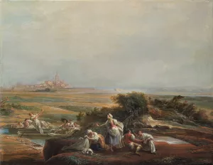View of Fuenterrabia by Luis Paret y Alcazar Oil Painting