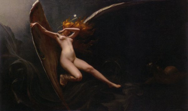 Main Product Photo of A Fairy Under Starry Skies Painting by Luis Ricardo Falero