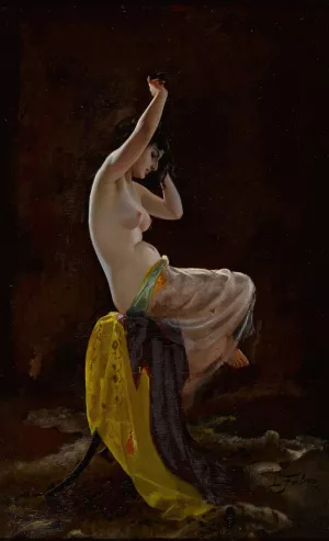 A Private Moment by Luis Ricardo Falero Oil Painting