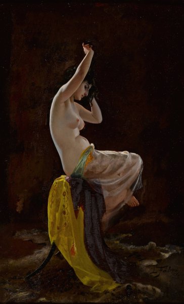 Main Product Photo of A Private Moment  Painting by Luis Ricardo Falero