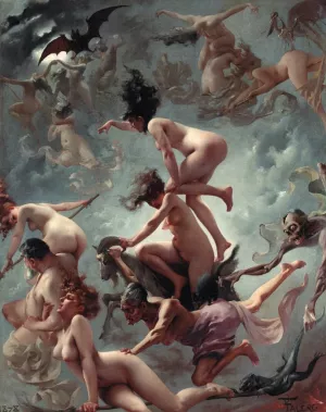 Faust's Vision painting by Luis Ricardo Falero