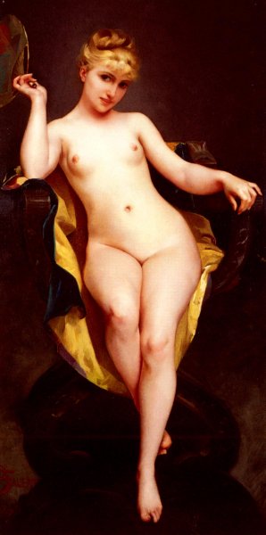 La Pose by Luis Ricardo Falero Oil Painting