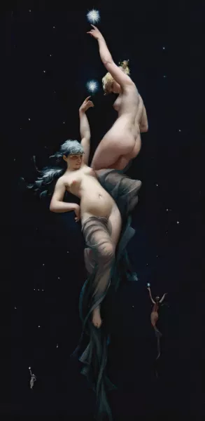 Moonlit Beauties by Luis Ricardo Falero Oil Painting