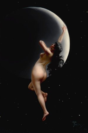 Night by Luis Ricardo Falero Oil Painting